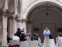 Sponza Palace ceremony reading, Dubrovnik
