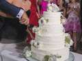 Hotel Palace wedding, cutting the cake, 2015